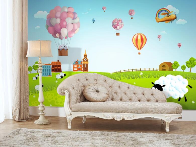 3D Hot Air Balloon 1368 Wall Murals Wallpaper AJ Wallpaper 2 