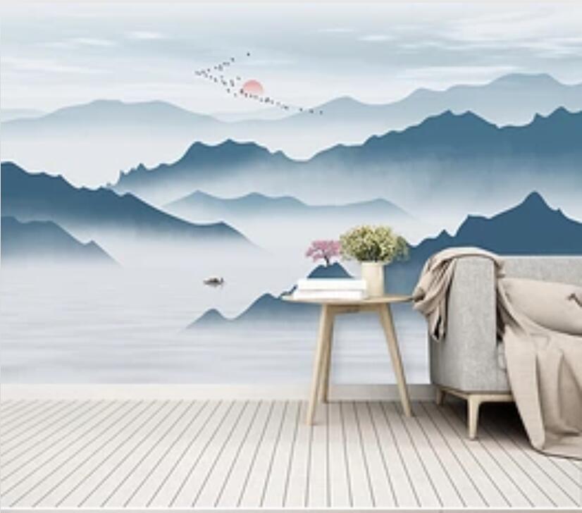 3D Mountain Lake Water 1783 Wall Murals Wallpaper AJ Wallpaper 2 