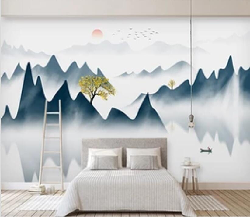 3D Valley Tree 2601 Wall Murals Wallpaper AJ Wallpaper 2 