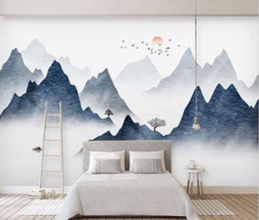 3D Misty Valley 2559 Wall Murals Wallpaper AJ Wallpaper 2 