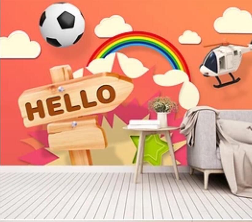 3D Color Football 938 Wall Murals Wallpaper AJ Wallpaper 2 