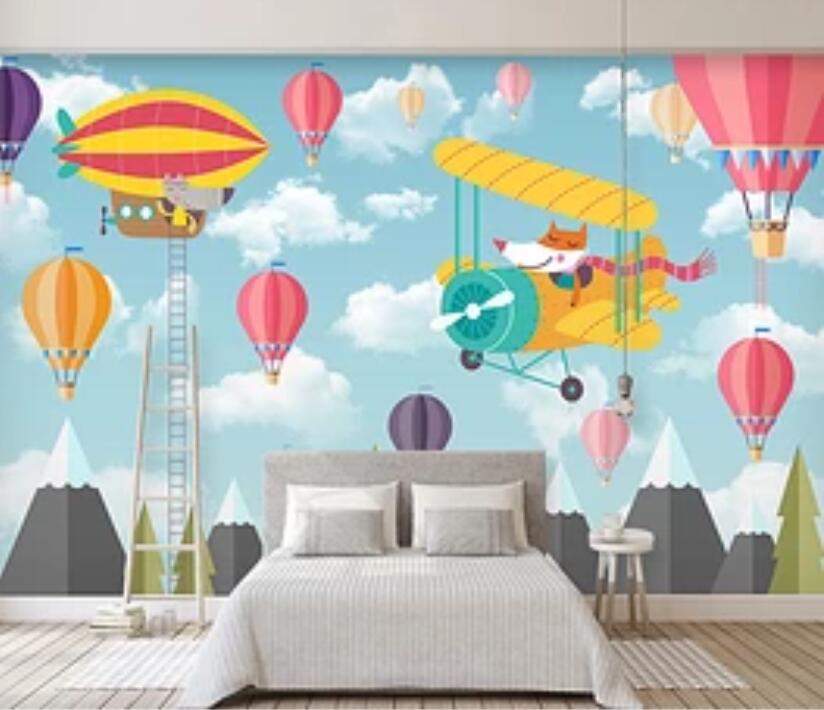 3D Hot Air Balloon 607 Wall Murals Wallpaper AJ Wallpaper 2 