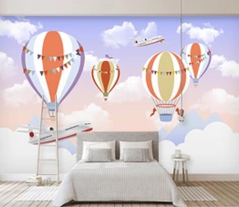 3D Hot Air Balloon 606 Wall Murals Wallpaper AJ Wallpaper 2 