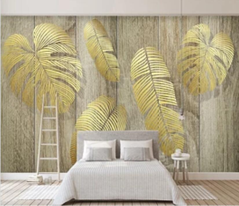 3D Big Leaves 595 Wall Murals Wallpaper AJ Wallpaper 2 