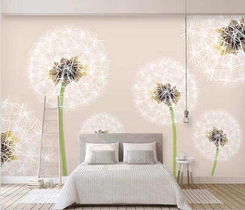 3D Gently Dandelion 1898 Wall Murals Wallpaper AJ Wallpaper 2 