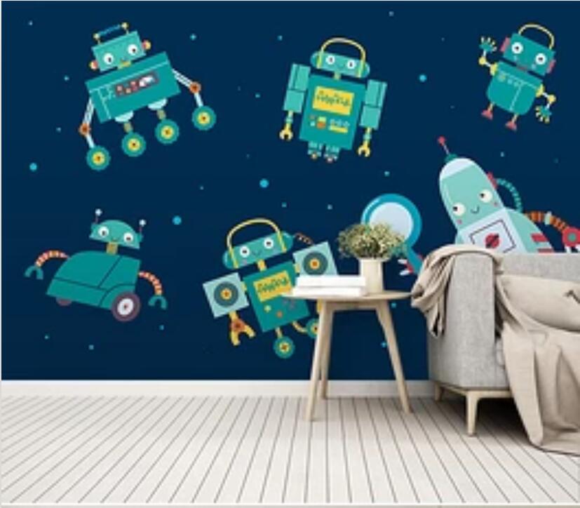 3D Space Robot 557 Wall Murals Wallpaper AJ Wallpaper 2 