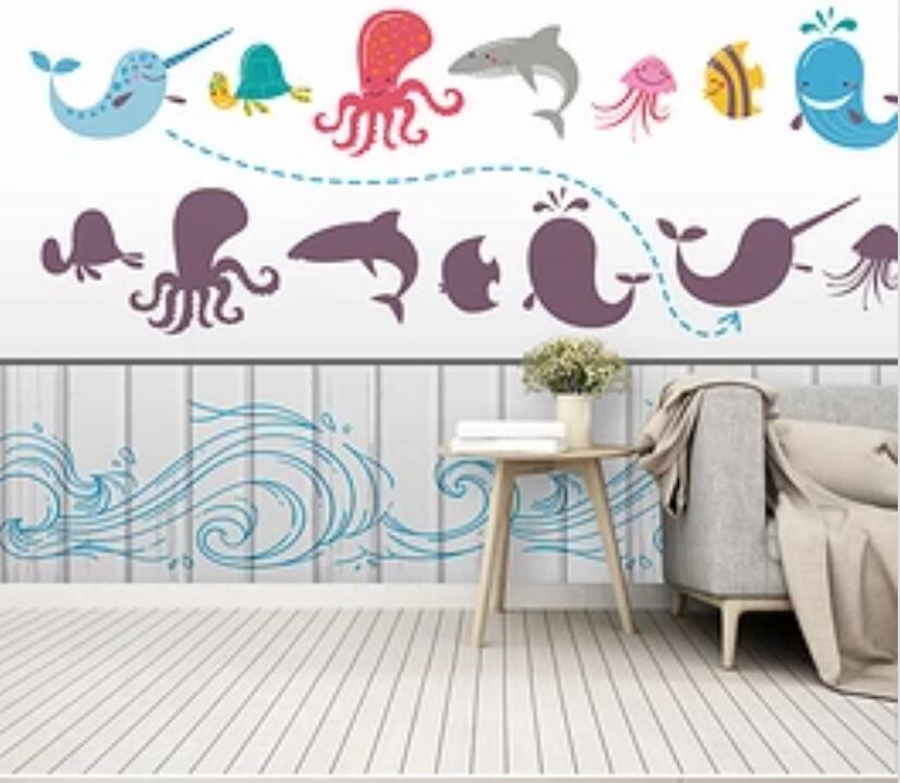 3D Undersea Animal 556 Wall Murals Wallpaper AJ Wallpaper 2 