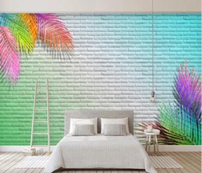 3D Colored Feather 523 Wall Murals Wallpaper AJ Wallpaper 2 