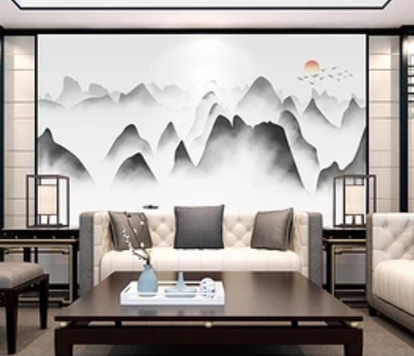 3D Foggy Forest 1756 Wall Murals Wallpaper AJ Wallpaper 2 