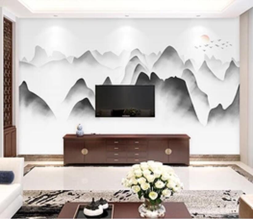 3D Foggy Forest 1756 Wall Murals Wallpaper AJ Wallpaper 2 