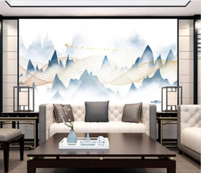 3D Line Mountain 339 Wall Murals Wallpaper AJ Wallpaper 2 