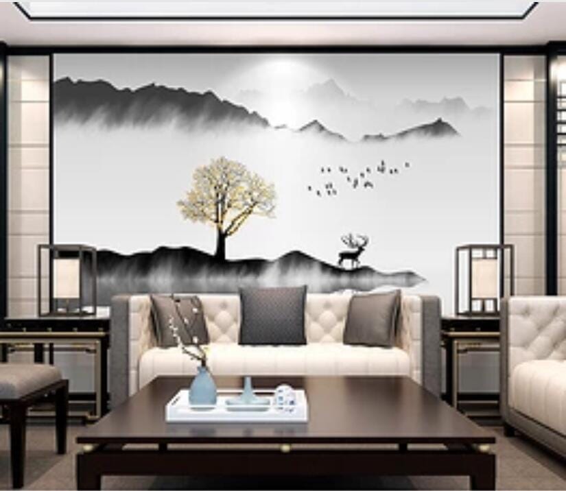 3D Forest Tree 1637 Wall Murals Wallpaper AJ Wallpaper 2 