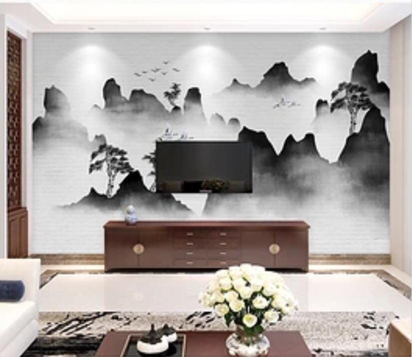 3D Misty Valley 1609 Wall Murals Wallpaper AJ Wallpaper 2 