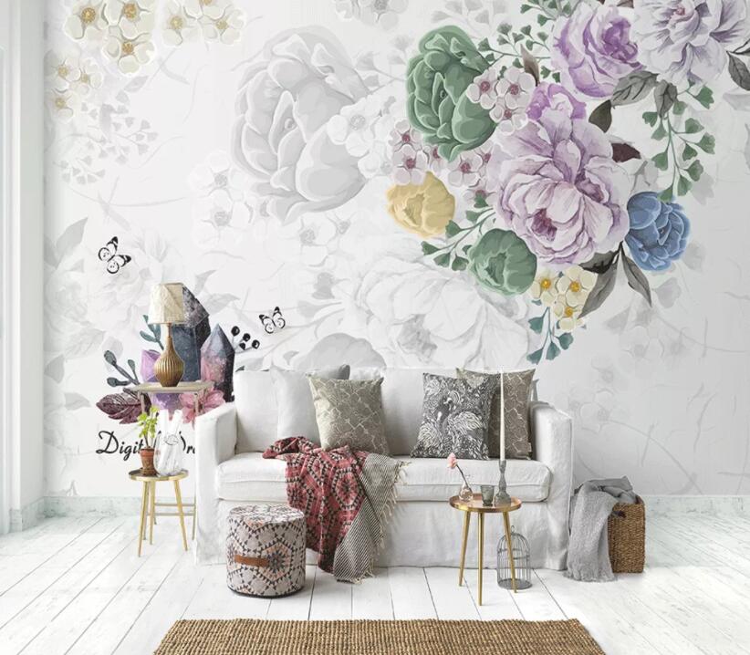 3D Flower 1334 Wall Murals Wallpaper AJ Wallpaper 2 