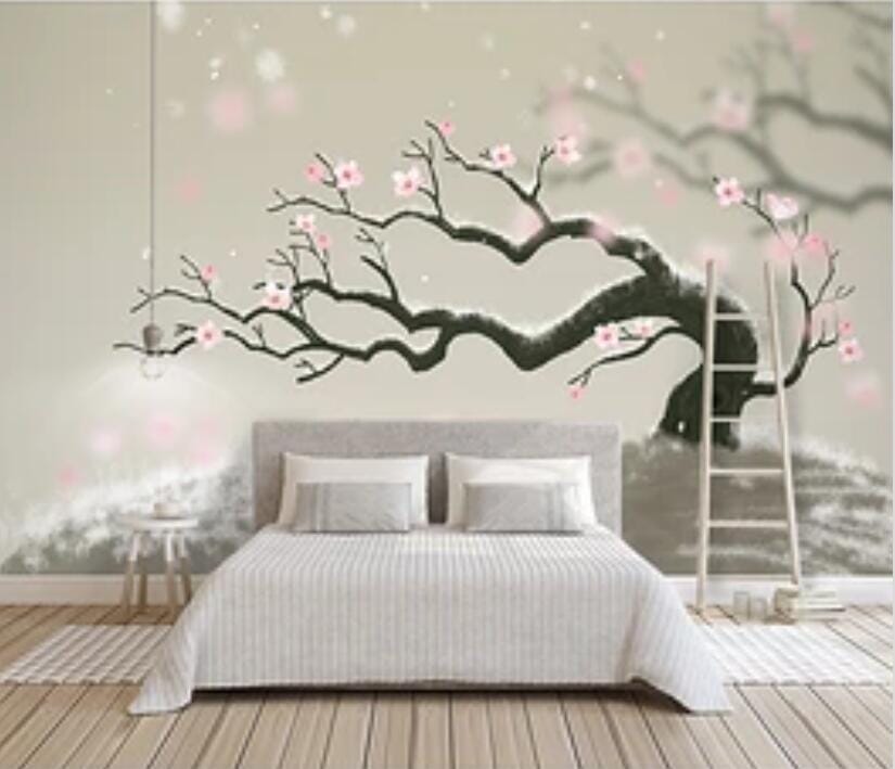 3D Plum Blossoms 3070 Wall Murals Wallpaper AJ Wallpaper 2 