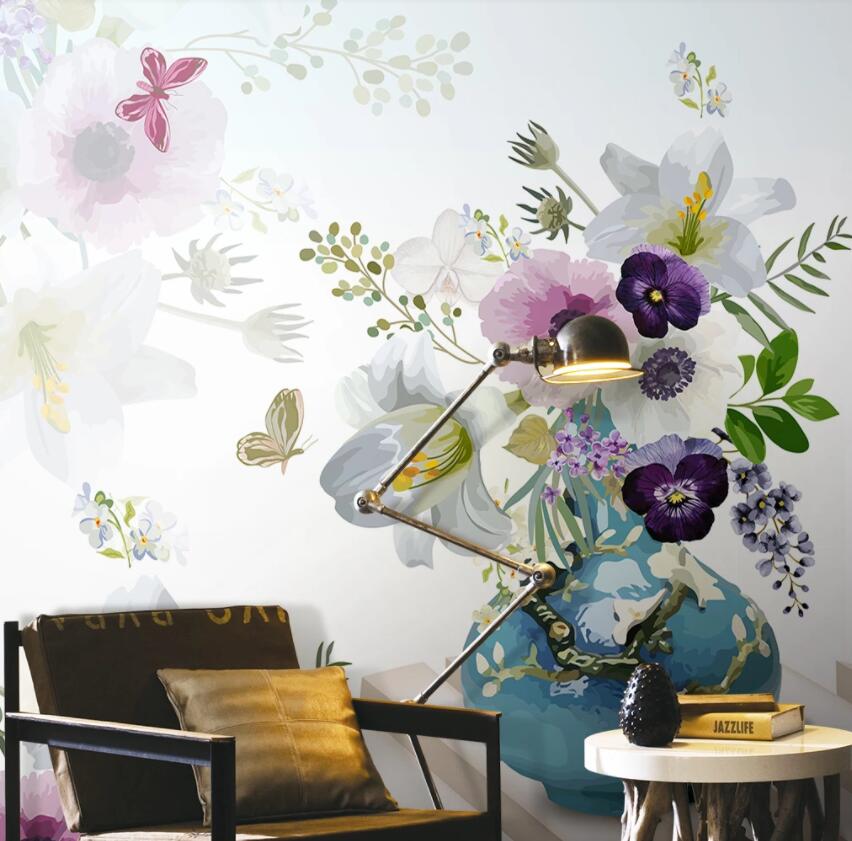 3D Flowers 1352 Wall Murals Wallpaper AJ Wallpaper 2 