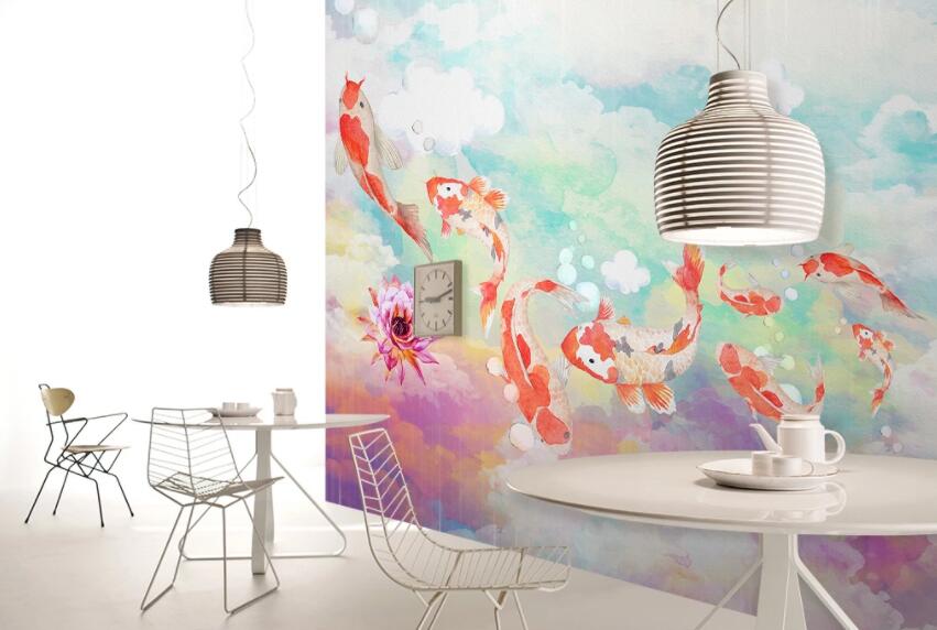 3D Goldfish 1349 Wall Murals Wallpaper AJ Wallpaper 2 