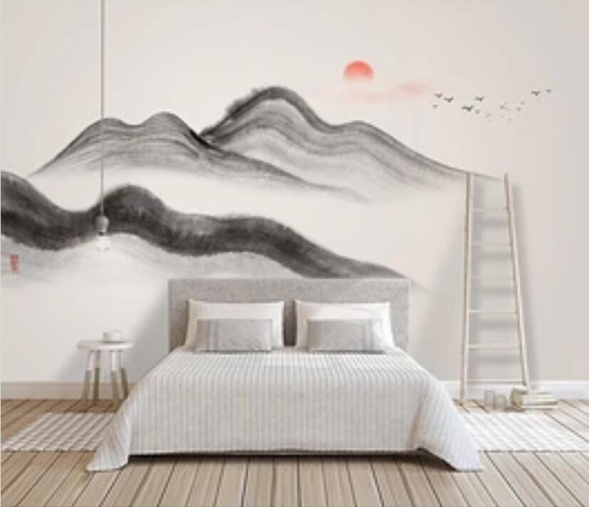 3D Black Ink Illustration 2904 Wall Murals Wallpaper AJ Wallpaper 2 