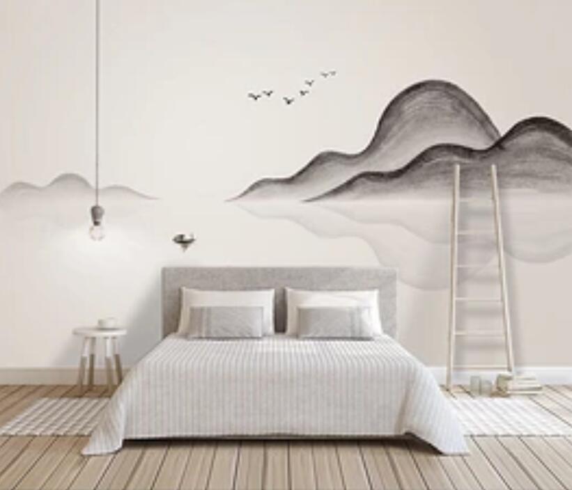 3D Mountain River 1915 Wall Murals Wallpaper AJ Wallpaper 2 