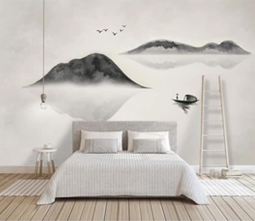 3D Mountain River 1871 Wall Murals Wallpaper AJ Wallpaper 2 