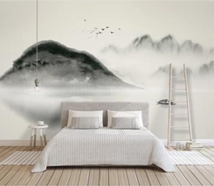 3D Mountain River 1869 Wall Murals Wallpaper AJ Wallpaper 2 