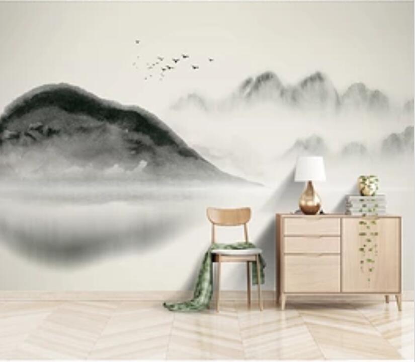 3D Mountain River 1869 Wall Murals Wallpaper AJ Wallpaper 2 