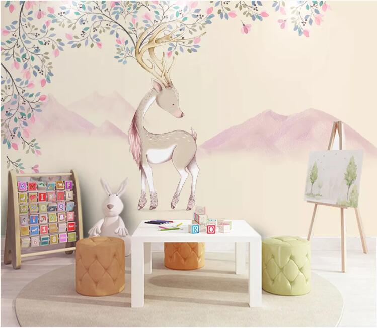 3D Elk 710 Wall Murals Wallpaper AJ Wallpaper 2 