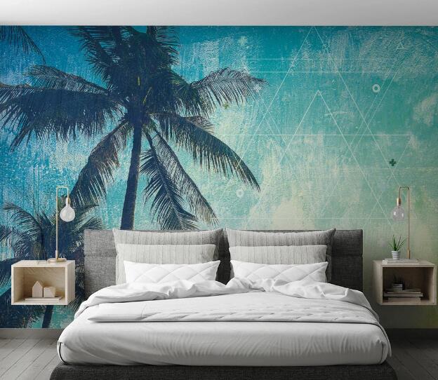 3D Coconut Tree WC611 Wall Murals