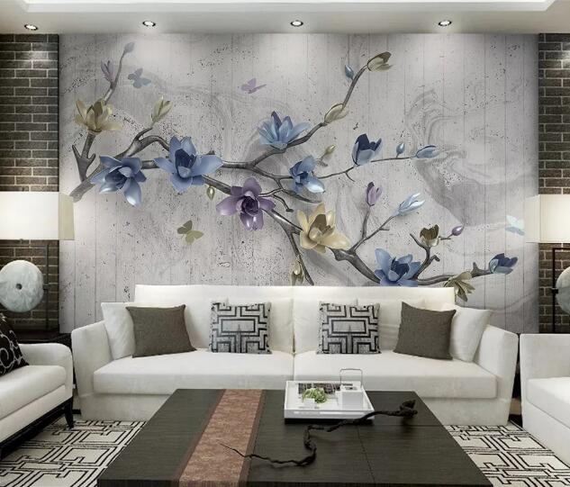 3D Color Flower WC1247 Wall Murals