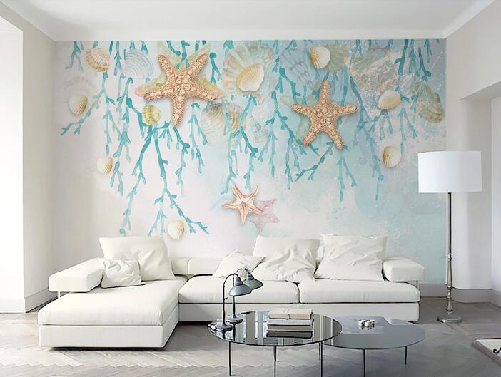 3D Starfish Shell WC474 Wall Murals