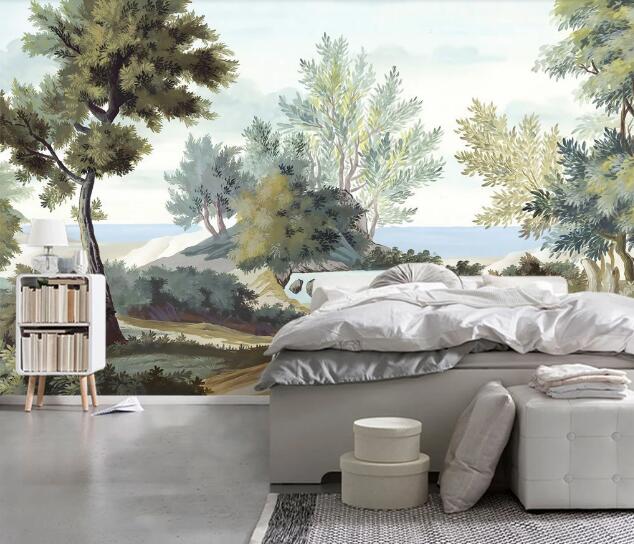 3D Tree River WC1088 Wall Murals