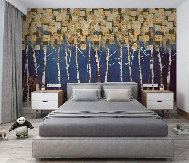 3D Forest Trees WC2749 Wall Murals