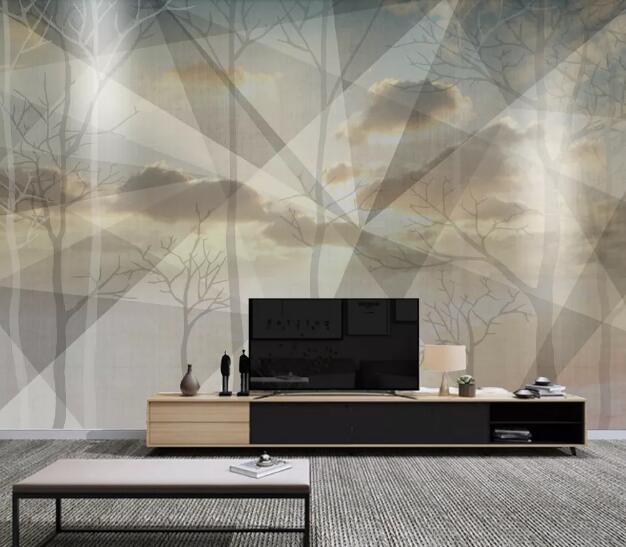 3D Cloud Tree WC1767 Wall Murals