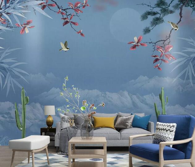 3D Bird Grove WC1578 Wall Murals