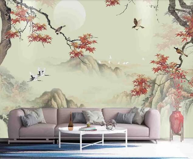 3D Mountain Flower WC1500 Wall Murals