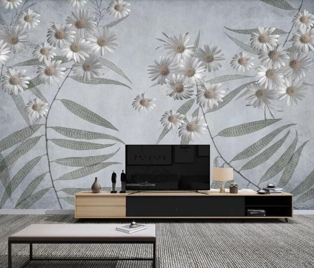 3D Chrysanthemum WC1375 Wall Murals