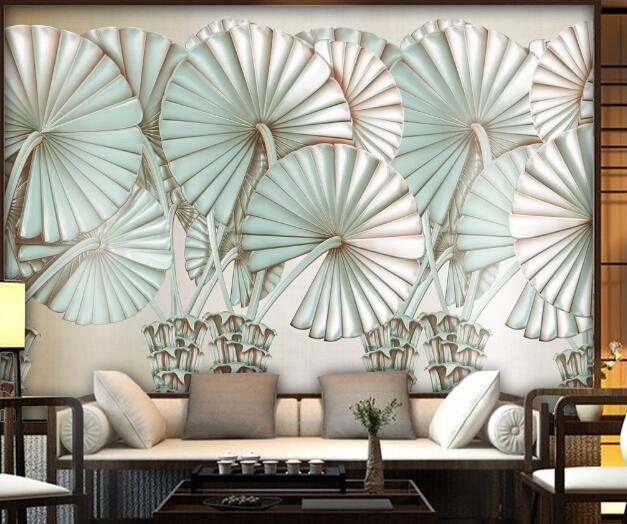 3D Fan Plant WC1090 Wall Murals