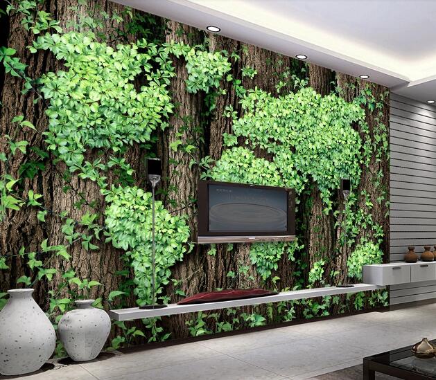 3D Map Leaf WC144 Wall Murals