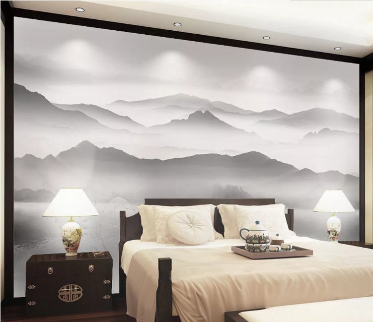 3D Lake Boating WC916 Wall Murals