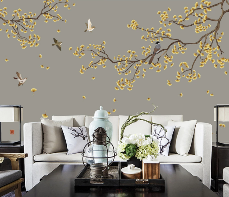 3D Fallen Leaves WC896 Wall Murals