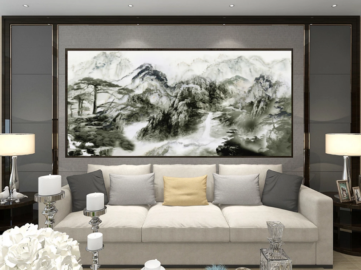 3D Ink Mountain WC343 Wall Murals