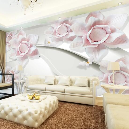 3D Blooming Flower WC577 Wall Murals