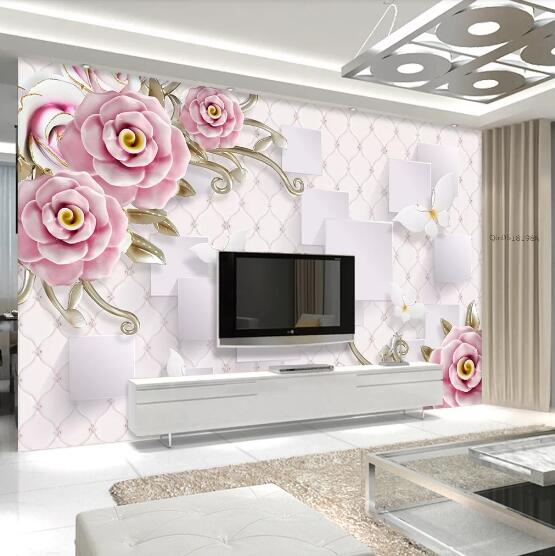 3D Square Flower WC508 Wall Murals