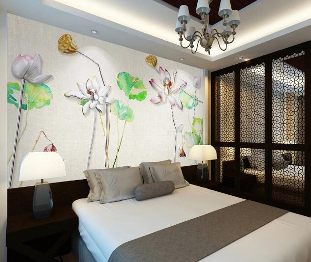 3D Lotus Seed WC499 Wall Murals