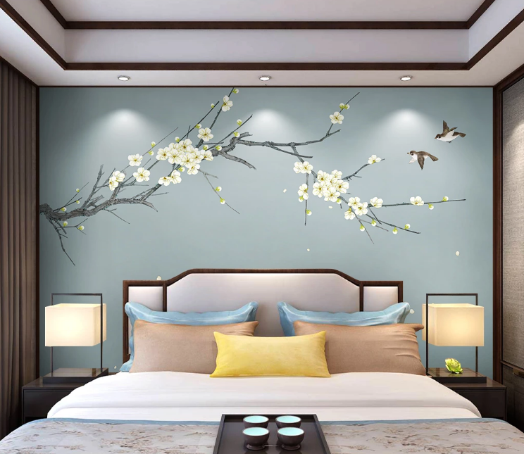 3D Petal Swallow WC2716 Wall Murals