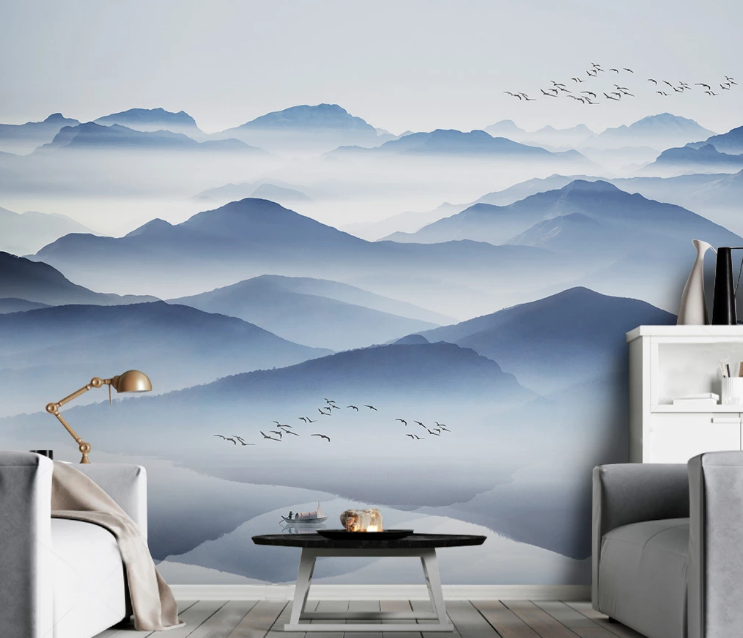 3D Misty Valley WC1366 Wall Murals