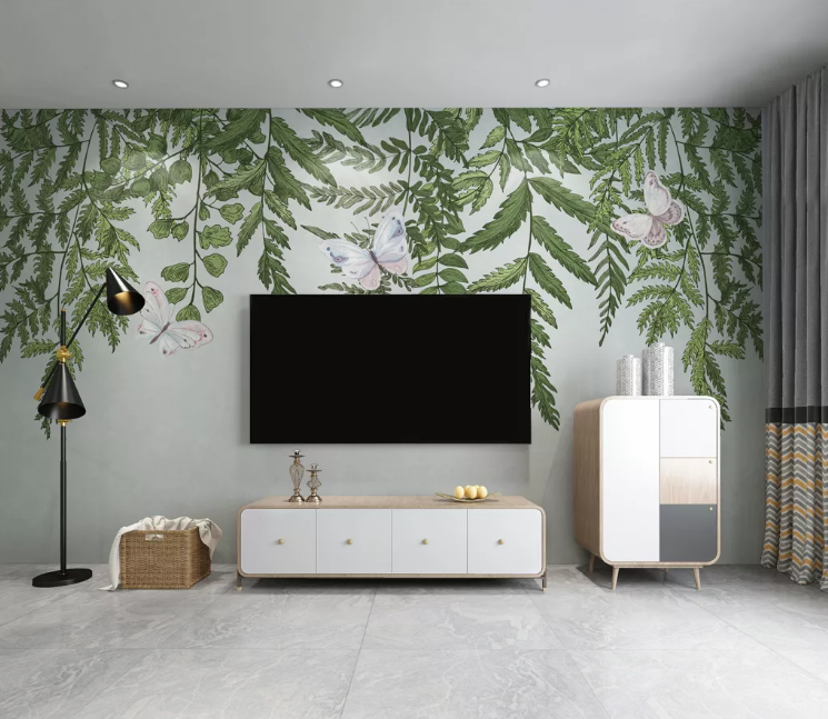 3D Vine Butterfly WC2761 Wall Murals