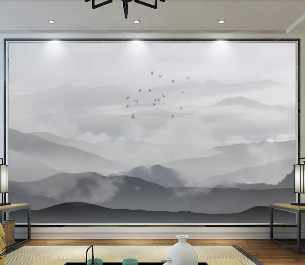 3D Cloud Valley WC1907 Wall Murals