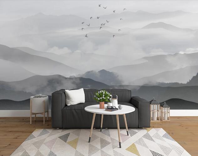 3D Cloud Valley WC1907 Wall Murals