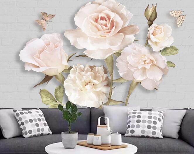 3D Rose Fragrance WC801 Wall Murals